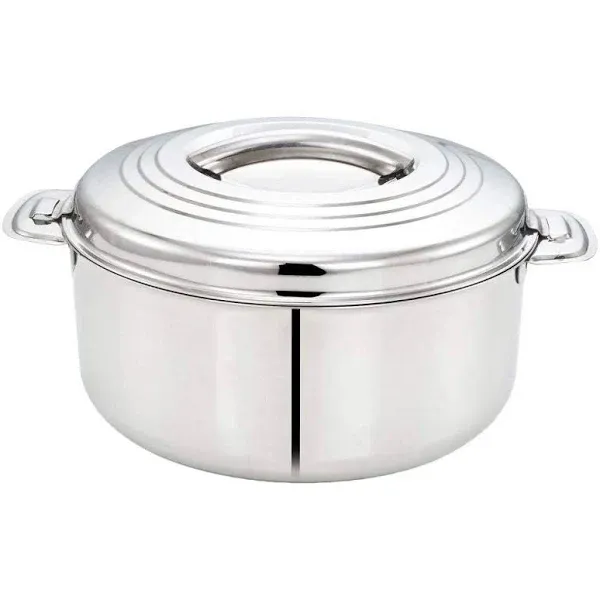 Tabakh 2.5-Liter Stainless Steel Casserole Hot-pot Food Warmer & Serving Bowl, 2500ml