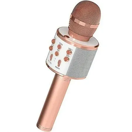 Kids Microphone for Singing, Wireless Bluetooth Karaoke Microphone for Adults ...