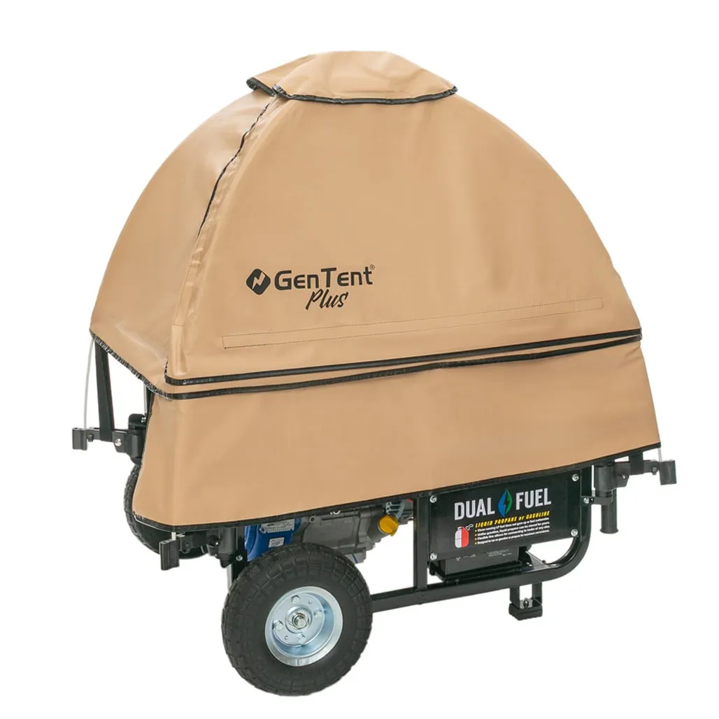 GenTent Generator Running Cover - Universal Kit (Plus, Tan) - for Open Frame ...