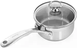 Chantal SLIN35-140 Induction 21 Steel Saucepan, 1 quart, Stainless