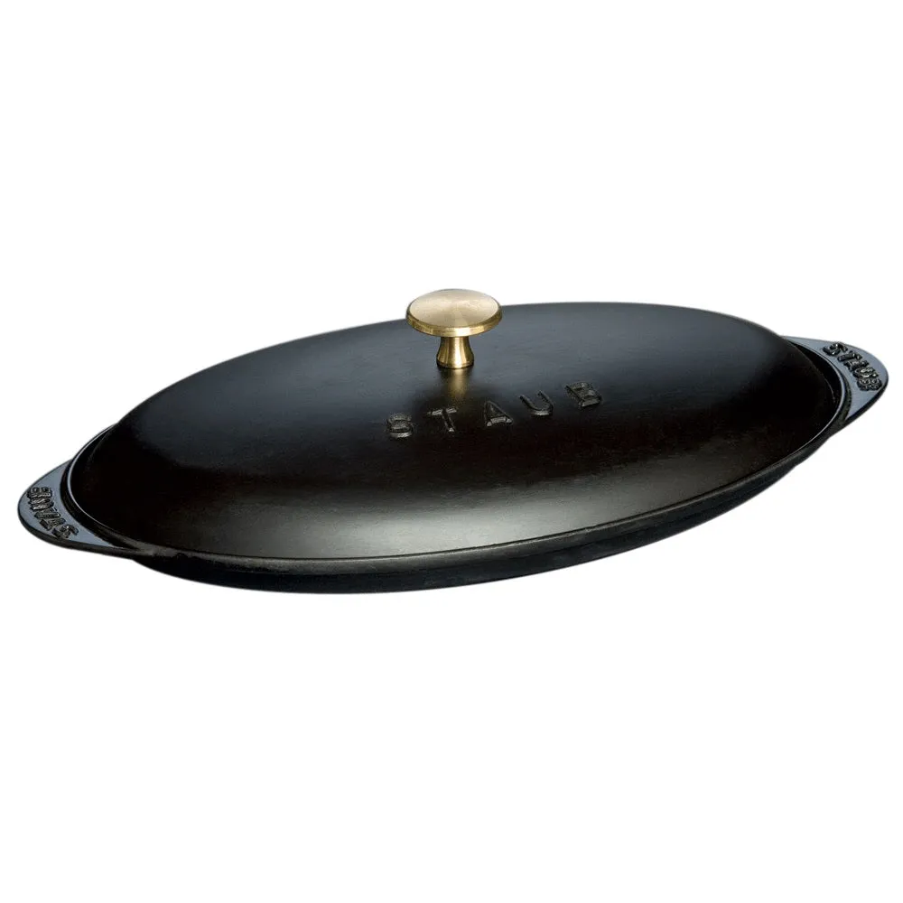 Staub Cast Iron 15-inch x 10-inch Roasting Pan - Matte Black, Made in France