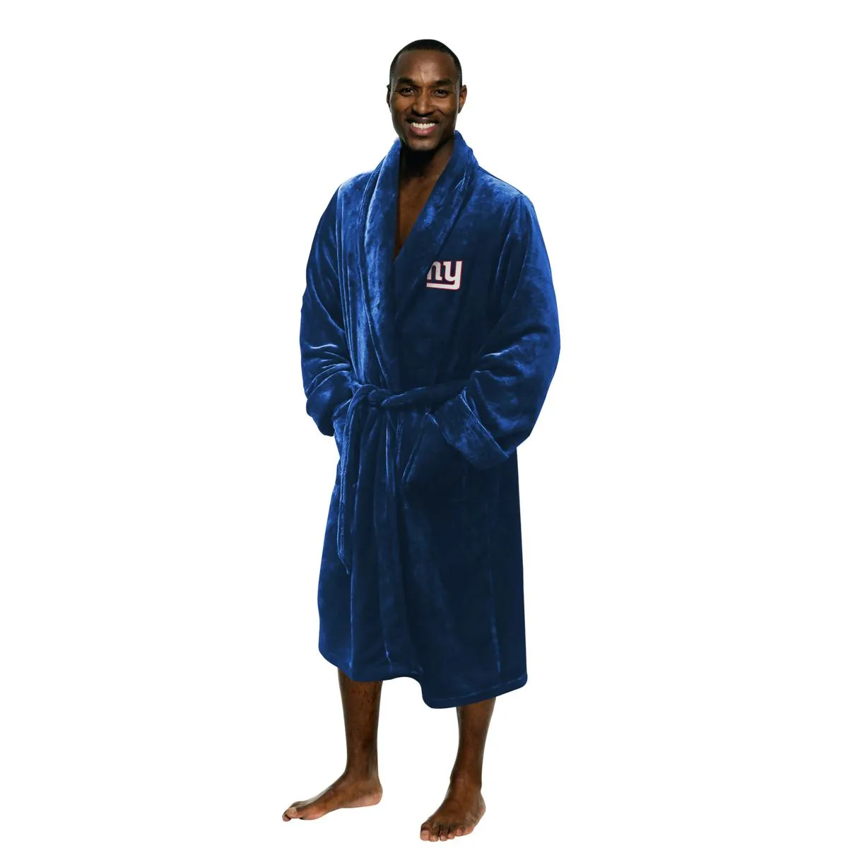 Officially Licensed NFL Silk Touch Unisex Lounge Robe - Giants