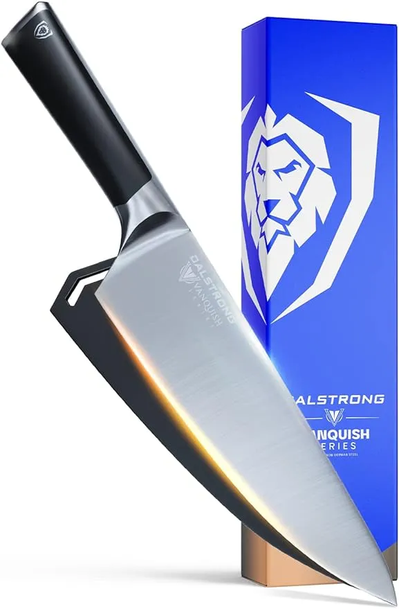 Dalstrong Chef Knife - 8 inch - Vanquish Series - Forged High Carbon German Steel - POM Handle - Professional Kitchen Knife Gift- Razor Sharp Chef's Knife - NSF Certified