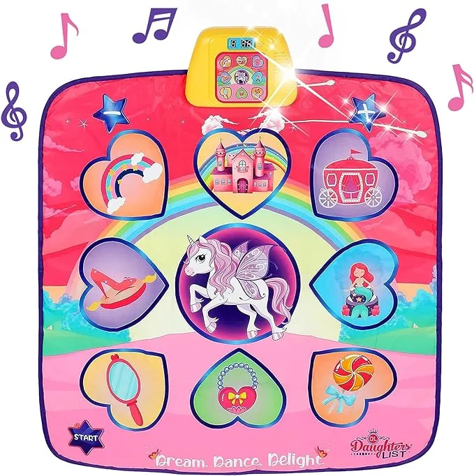 Unicorn Dance Mat | Bluetooth Mat | Kids Music Mat | Interactive Mat | Unicorn Music Mat |  Electronic Dance Mat |  Interactive Dance Mat