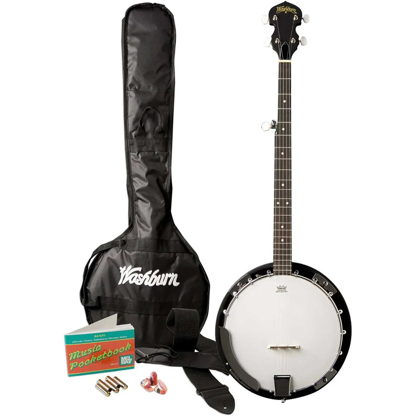 Washburn 5-String Resonator Banjo Pack