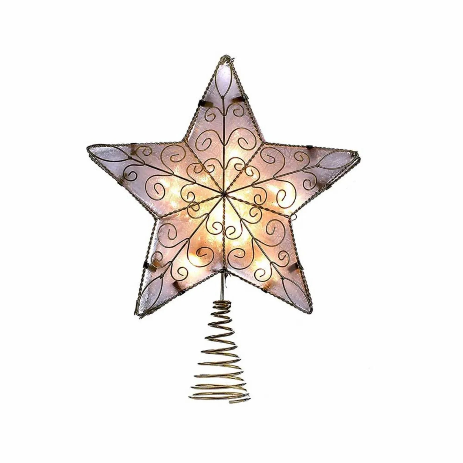 Kurt Adler 10-Light 8.5" Reflector Star Treetop