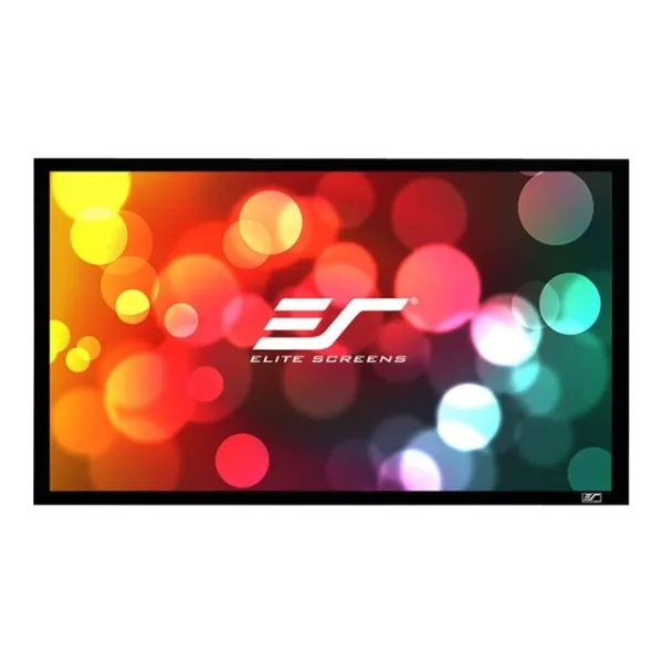 Elite Screens 120 Inch Projector Screen Diag16:9, Active 3D 4K Ultra HD ISF Material Fixed Frame Home Theater Movie Office Presentations Indoor Front Projection Screen, Sable Frame 2 Series, ER120WH2