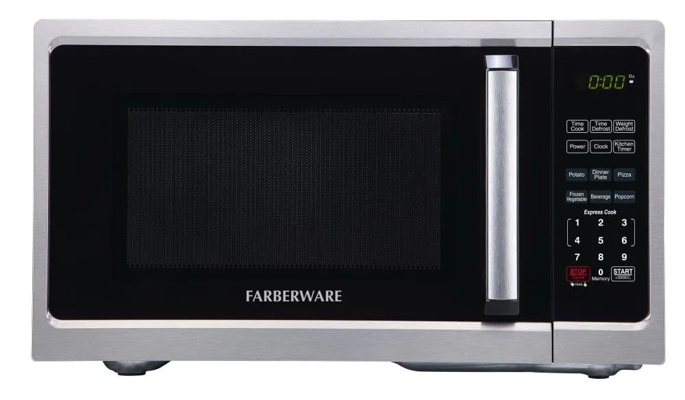 Classic 19.1 in. Width 0.9 cu.ft. 900-Watt Countertop Microwave Oven in Silver