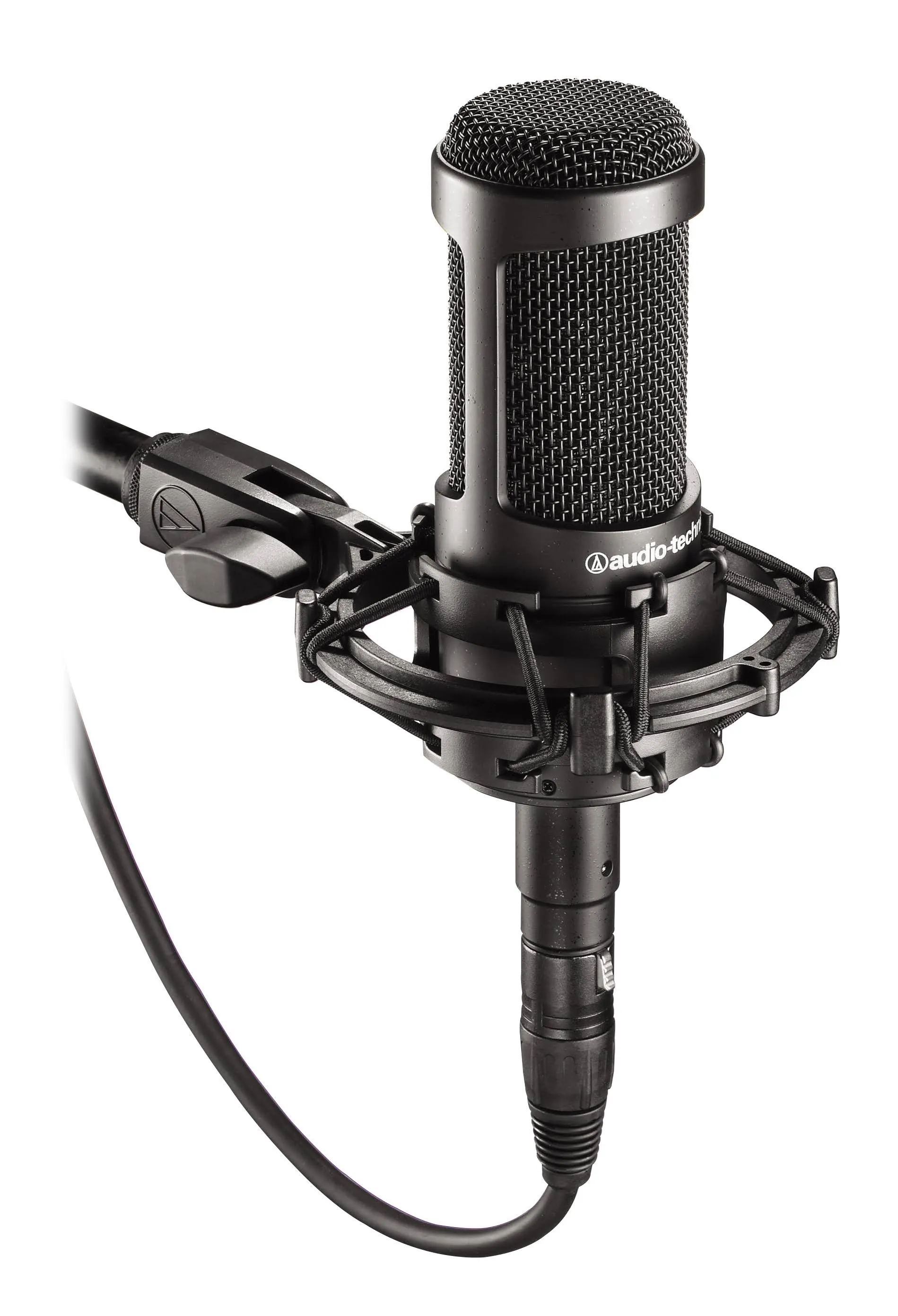 Audio-Technica AT2035 Cardioid Condenser Microphone, Perfect for Studio, Podcasting & Streaming, XLR Output, Includes Custom Shock Mount, Black