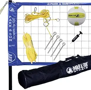 Park & Sun Sports Tournament Flex 1000: Portable Outdoor Volleyball Net System