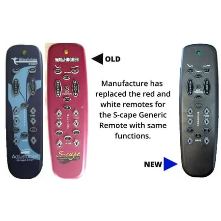 Leggett & Platt Adjustable Bed Replacement Remotes, All Models and Styles (Lifestyles S-Cape Replacement Remote)