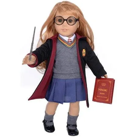 Ebuddy 10pc Set Magic School Uniform Inspired Doll Clothes Outfits for 18 inch ...