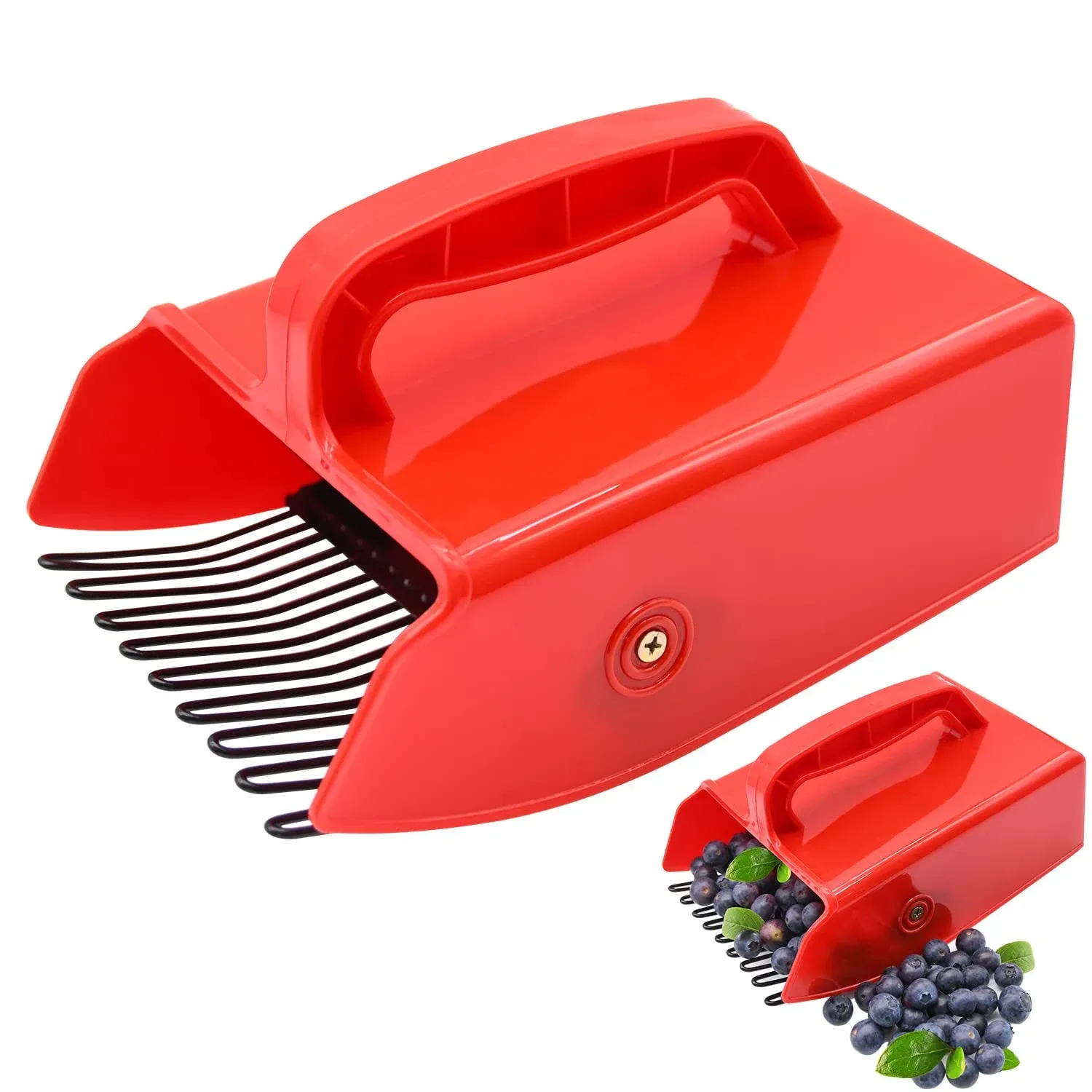 1/2/4 Pack Berry Picker, Berry Pickers and Rakes with Metallic Comb and Ergonomi