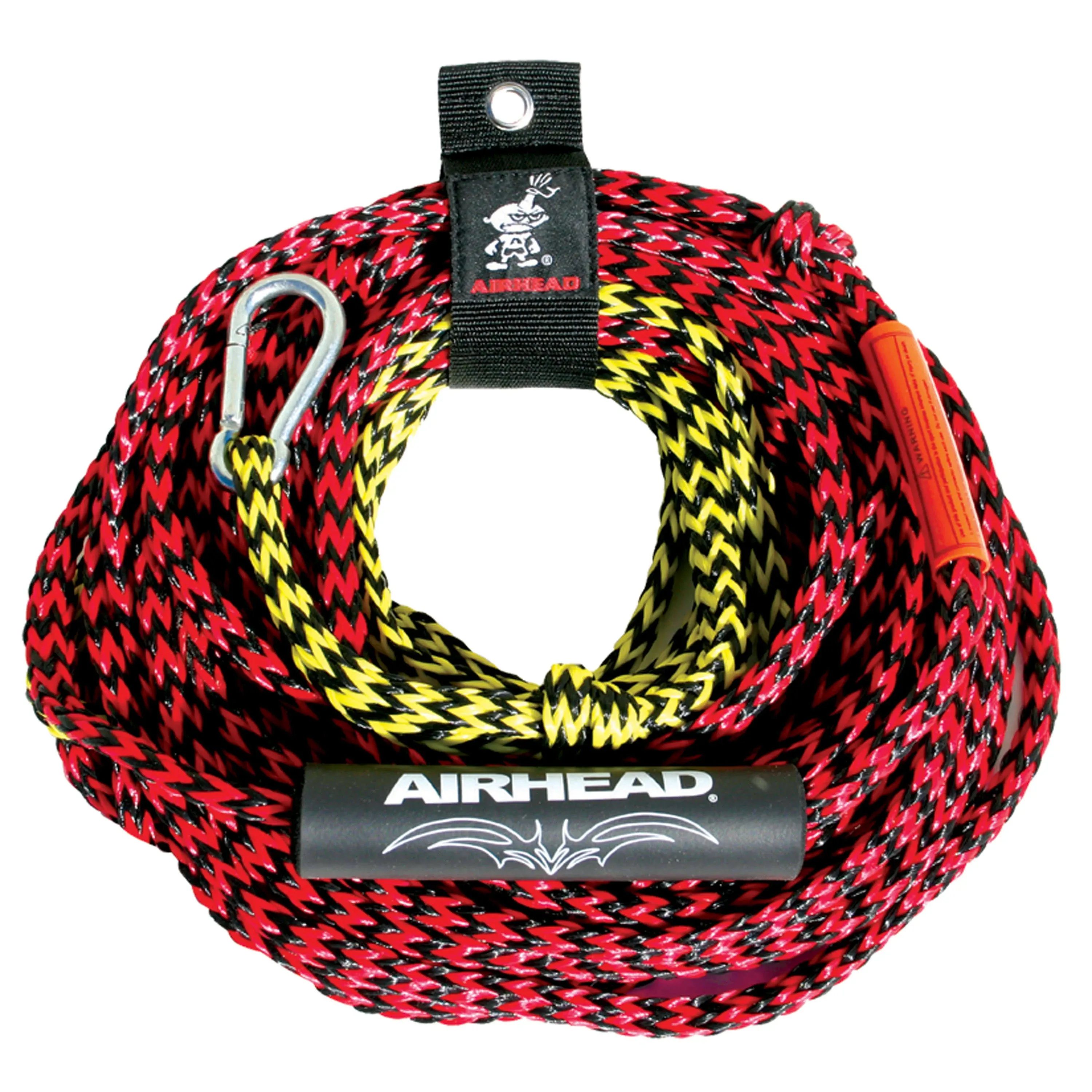 Airhead 2 Section Tow Rope | 1-4 Rider Towable Tube Rope, Dual Sections, 4,150lb Break Strength, 50 ft and 60 ft Options, Rope Keeper Included