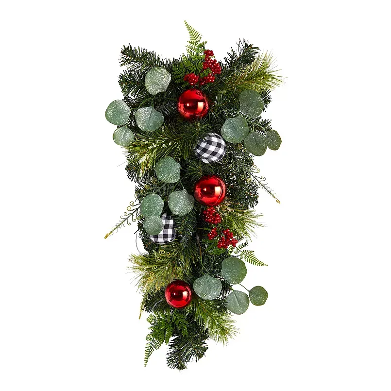 nearly natural 26" Artificial Christmas Greenery Swag