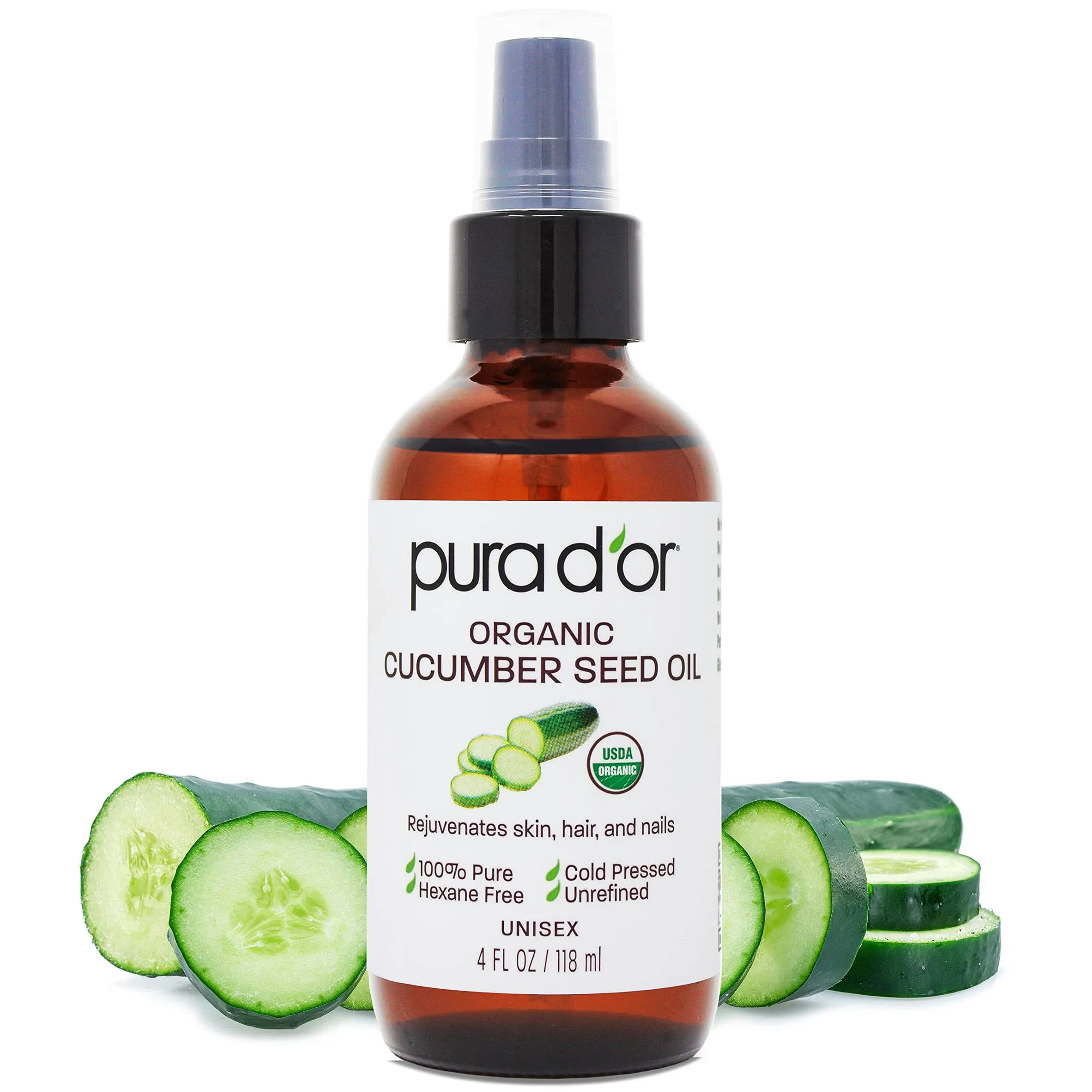 Pura D'or Organic Cucumber Seed Oil