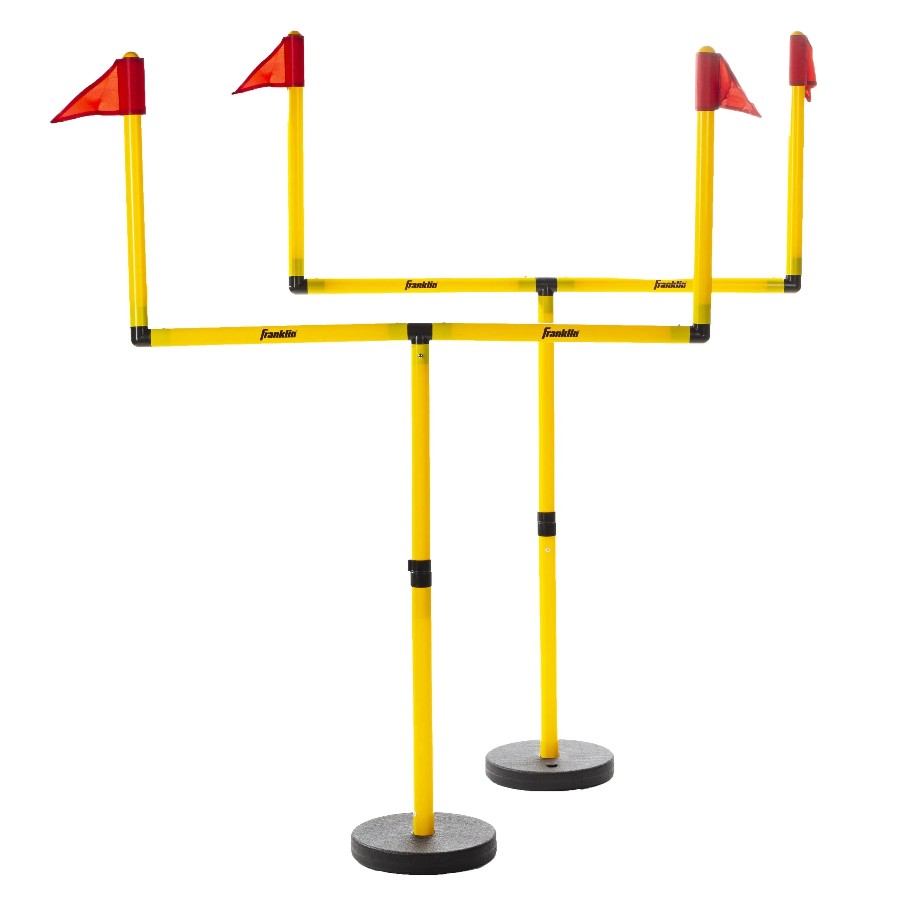 Franklin Sports Youth Football Goal Post Set - Kids Football Easily Adjustable Field Goals - Includes 2 Goal Posts - Perfect for Ages 4+ Backyard Play