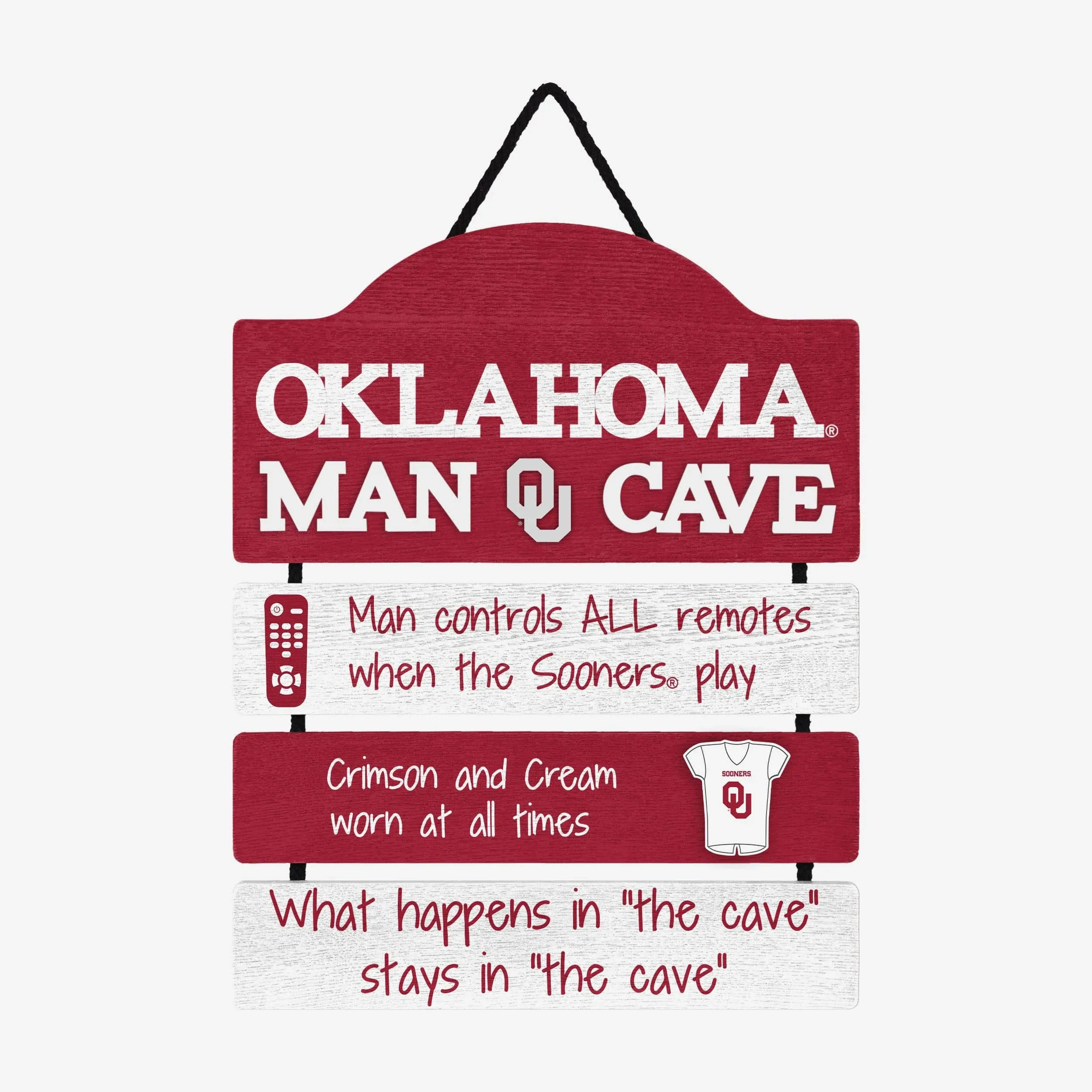 Oklahoma Sooners NCAA Mancave Sign