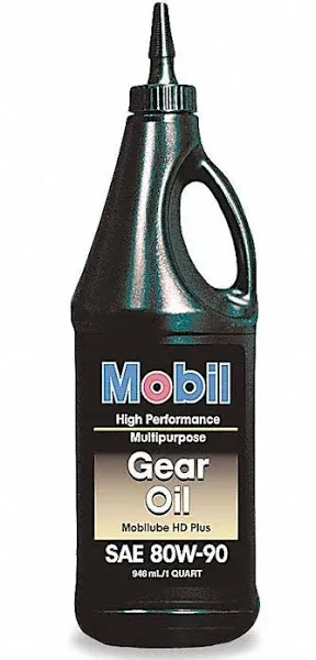 Mobil Mineral, SAE Grade : 80W-90, 1 qt Drip Bottle - 102508