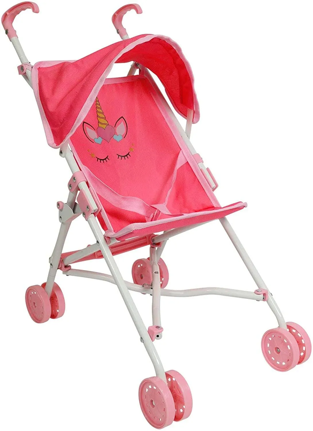 The New York Doll Collection My First Umbrella Doll Stroller with Canopy - Travel ...