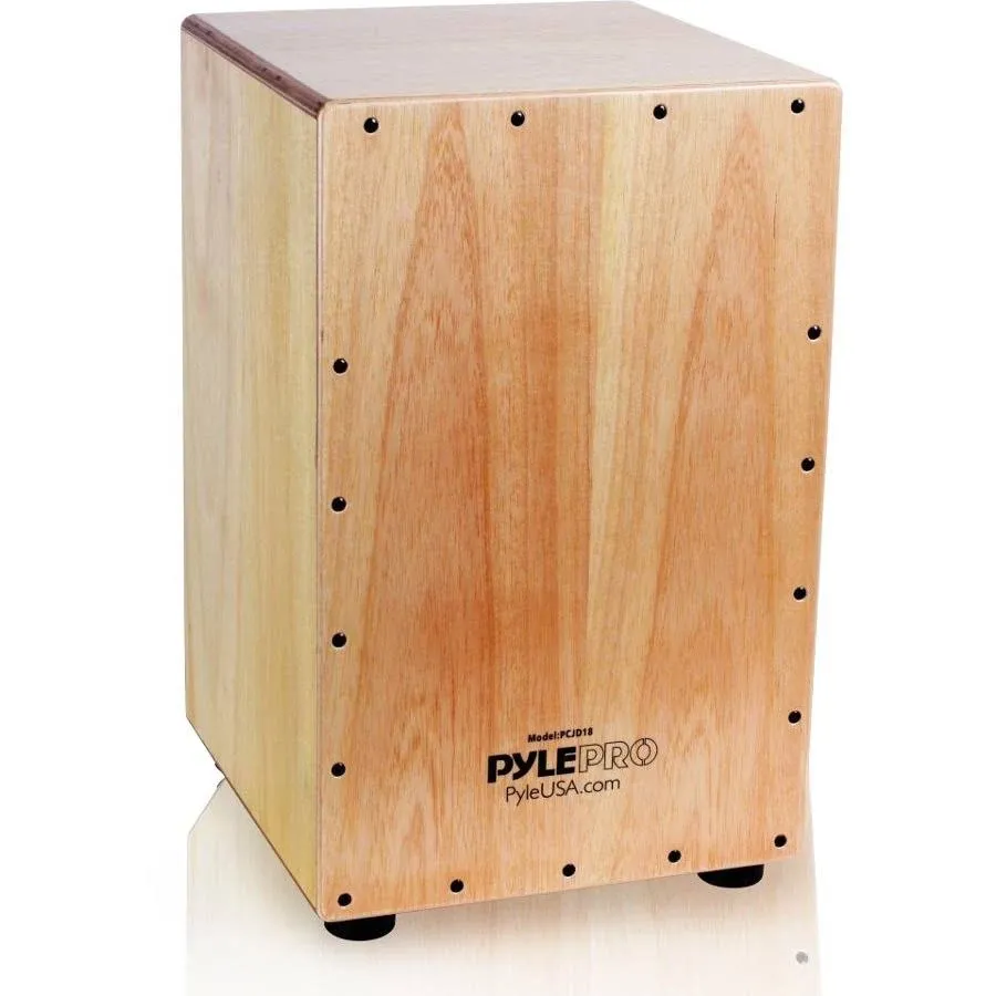 Pyle Pcjd18 - Stringed Jam Cajon - Wooden Percussion Box