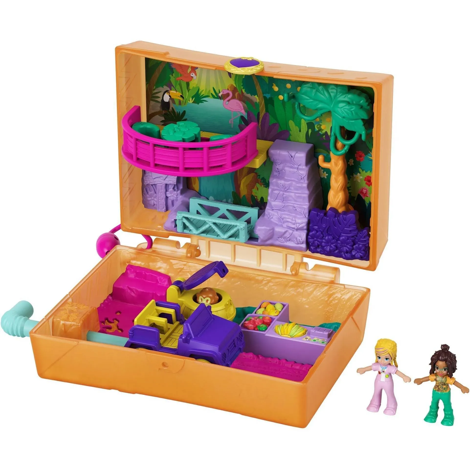 Polly Pocket Micro Jungle Safari Compact toy