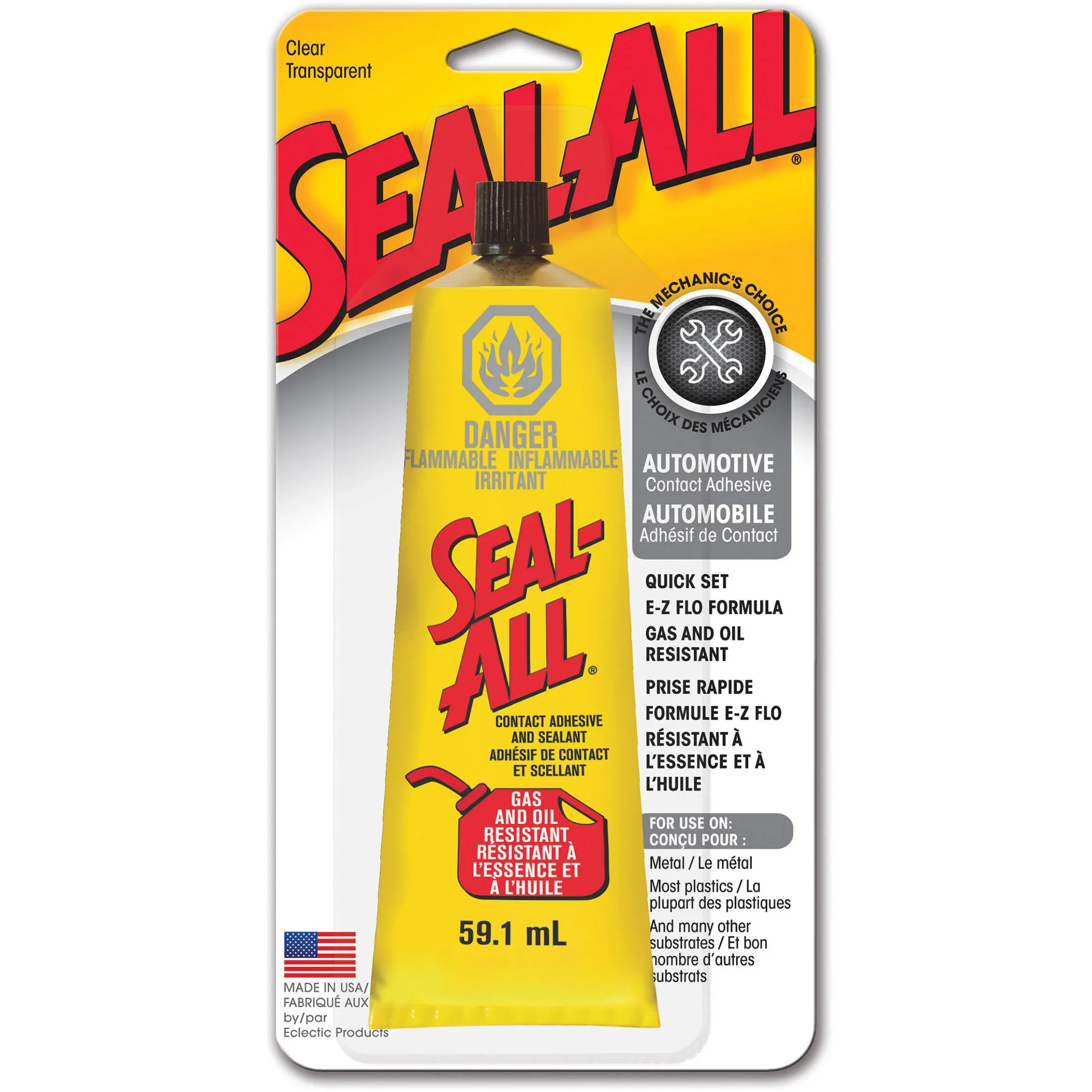 Seal-All 380112 Contact Adhesive and Sealant - 2 fl oz, SteelSeal-All 380112 Contact Adhesive and Sealant - 2 fl oz, Steel