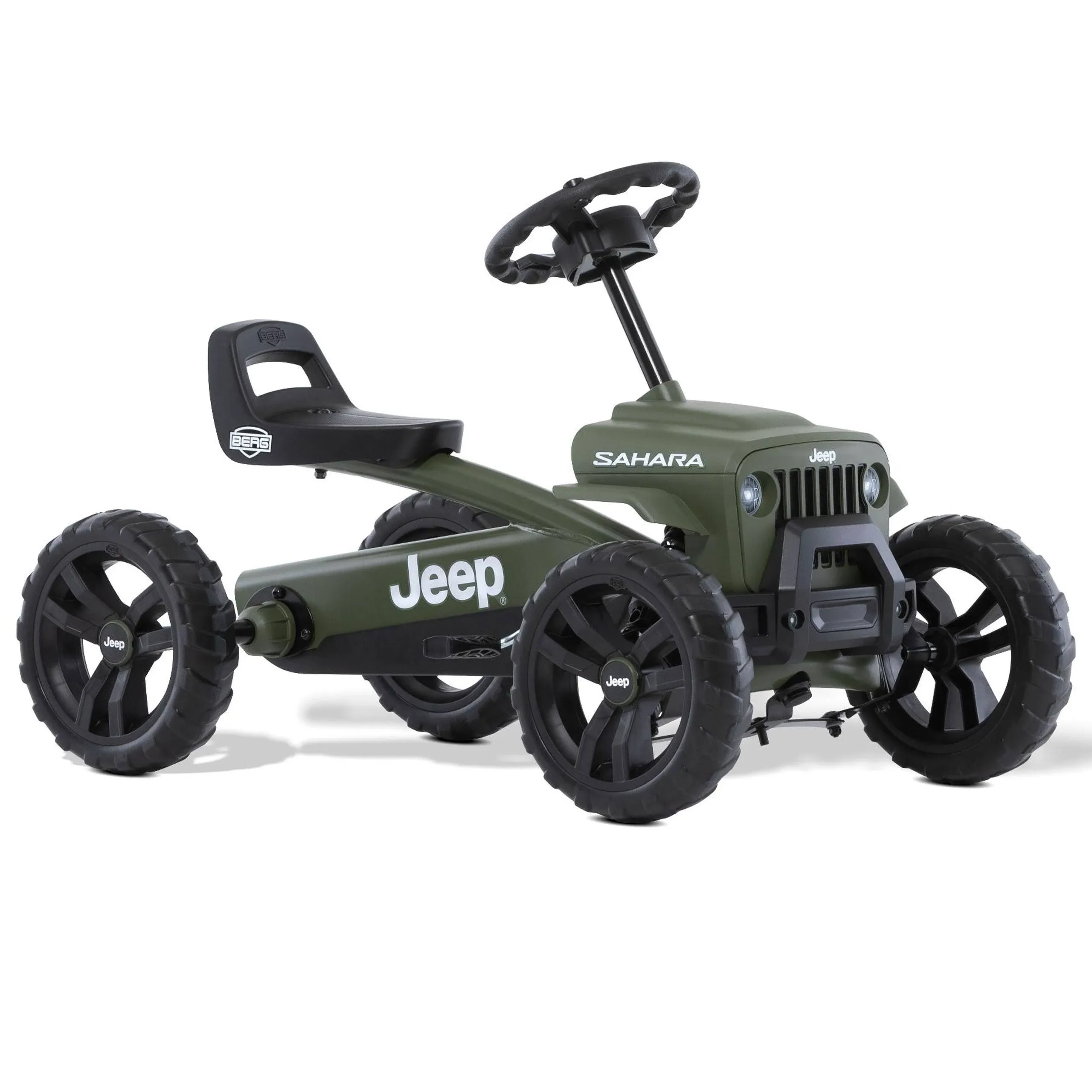 Berg Toys 24.30.12.00 Buzzy Sahara Pedal Powered Kids Adjustable Go Kart, Green