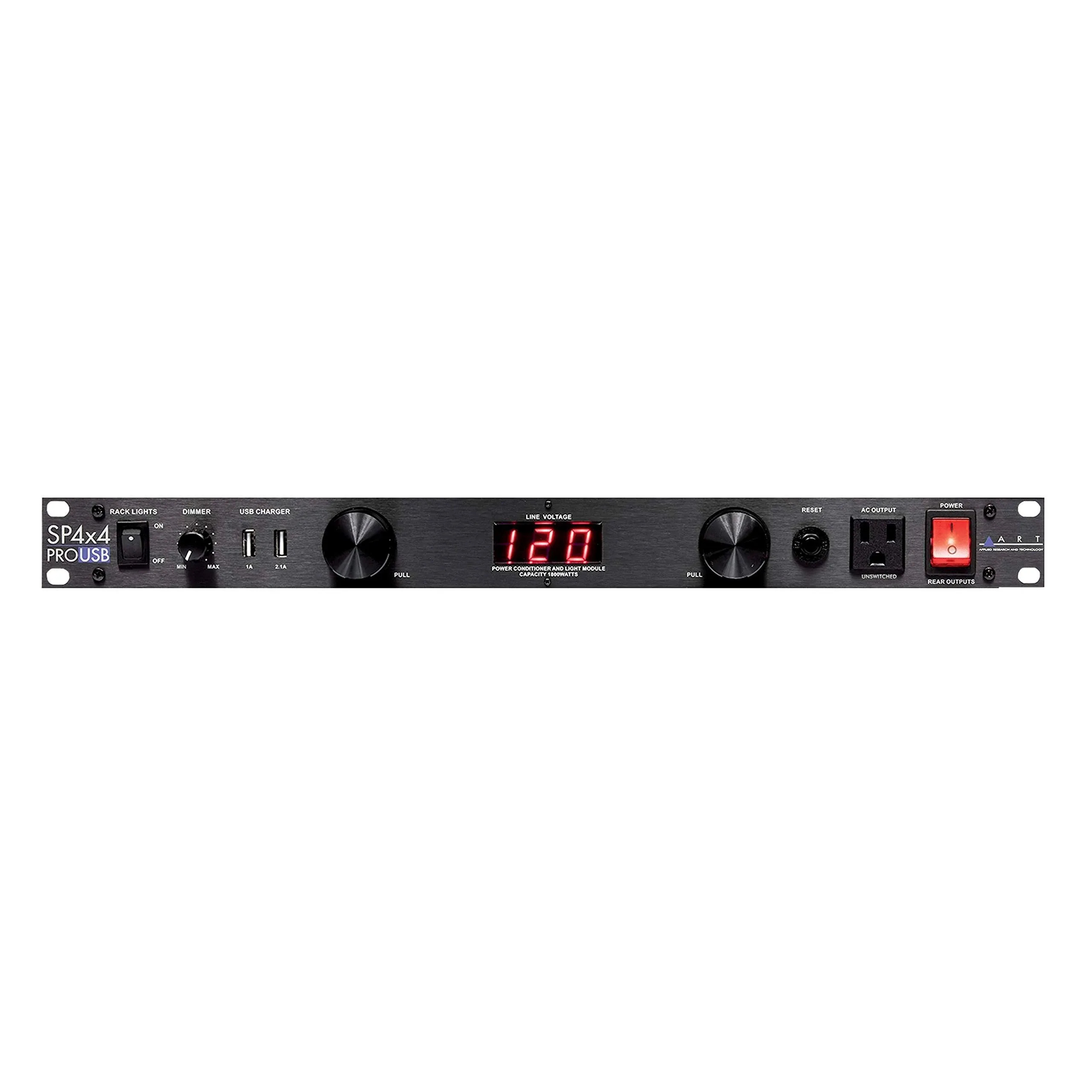 ART SP 4x4 PRO USB LED Metered Rackmount Power Distribution System