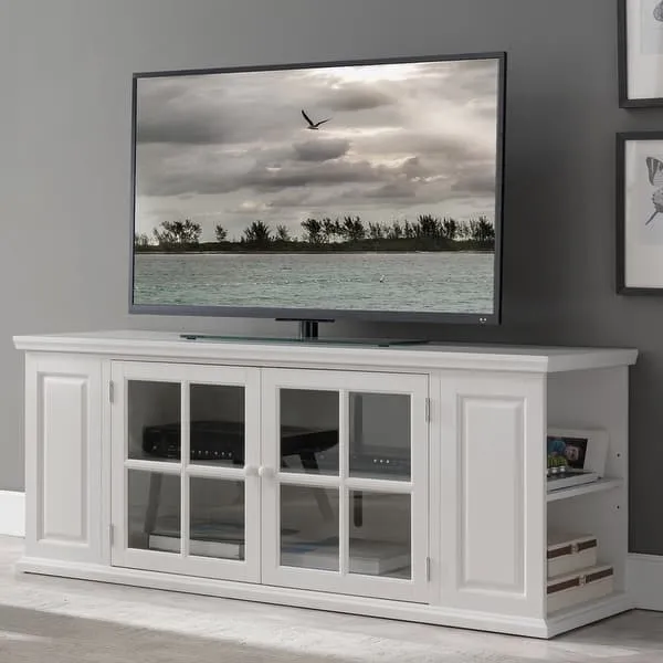 Cottage White 62-inch TV Stand - 62 inches - Bed Bath & Beyond - 20463646