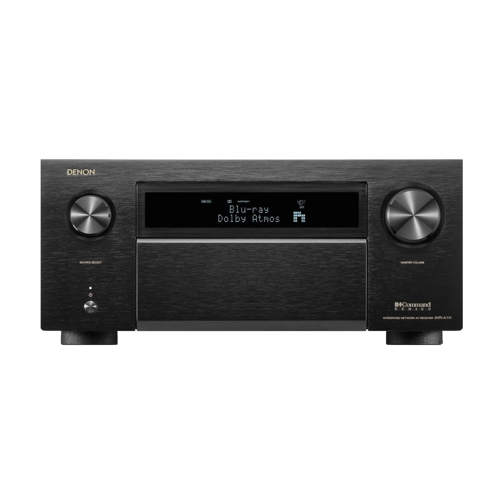 Denon AVR-A1H 15.4-Ch Receiver (150W X 15) - 4K/120 and 8K Home Theater Receiver (2022), Wireless Streaming via Bluetooth, Wi-Fi & HEOS Multi-Room, Dolby Atmos, DTS:X Pro, IMAX Enhanced & Auro 3D