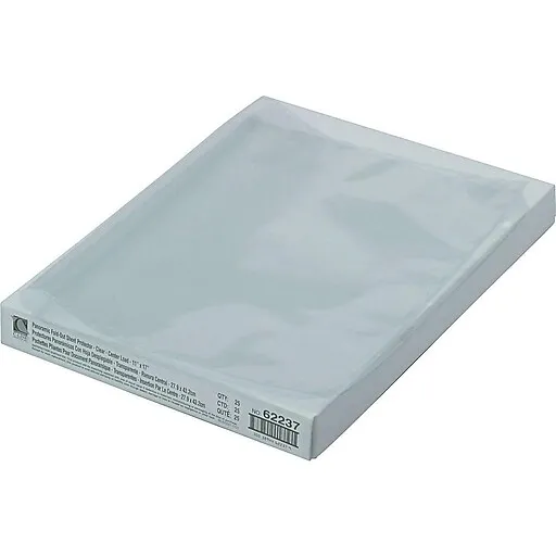 C-Line Panoramic Fold-Out Sheet Protectors, Heavyweight, 11" x 17", Clear, 25/Box (62237)