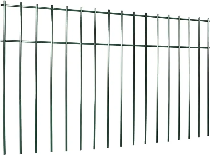 Green Animal Barrier Fence 2 Pack Garden Fencing with 1.5&quot; Spike Spacing 24x15 &quot;