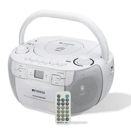 Retekess TR621 CD and Cassette Player Combo, Portable Boombox AM FM Radio,...