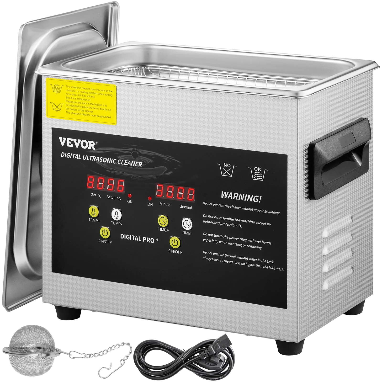 VEVOR 3L Upgraded Ultrasonic Cleaner Professional