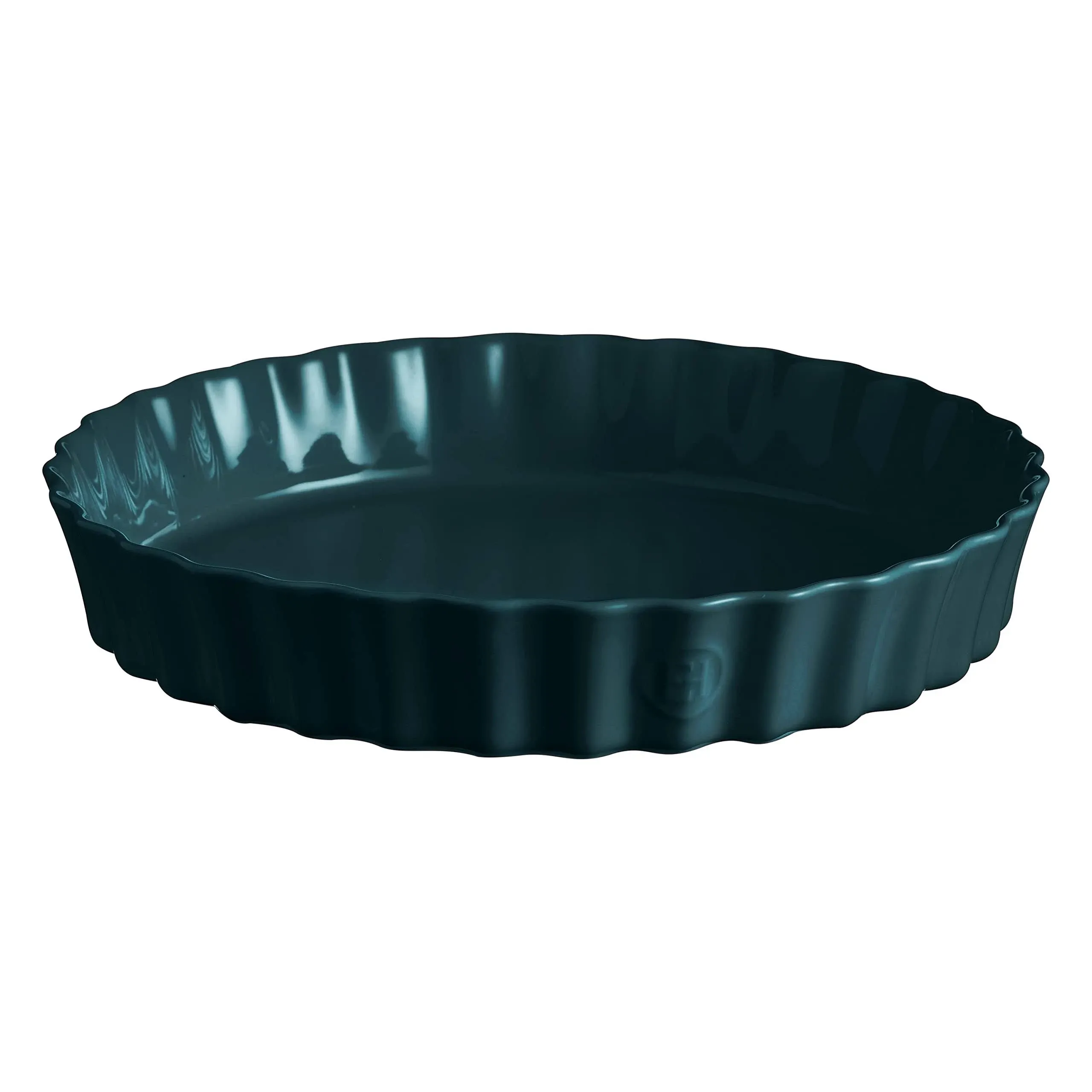 Emile Henry 12.6" x 2.2" Deep Flan Dish, Ocean Blue