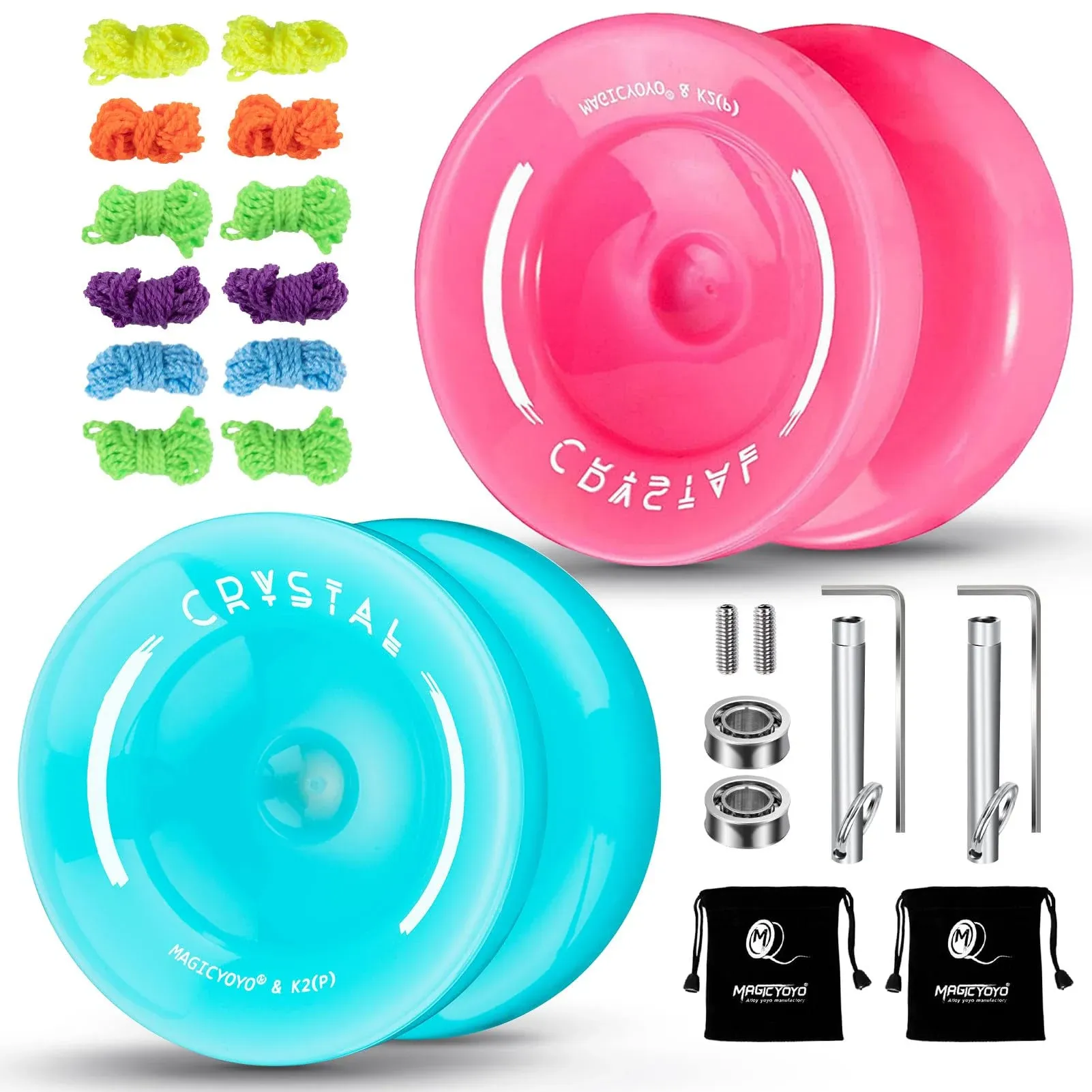 YOSTAR K2 Plus Crystal Responsive Yoyo for Kids, Dual Purpose Yo-Yo for Beginner ...