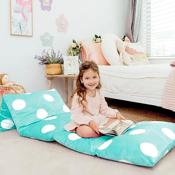 Butterfly Craze Floor Pillow Case, Mattress Bed Lounger Cover, Star Navy, Queen Size - Cozy Seating Solution for Kids & Adults, Recliner Cushion, Perfect for Reading, TV Time (Pillow Not Included)