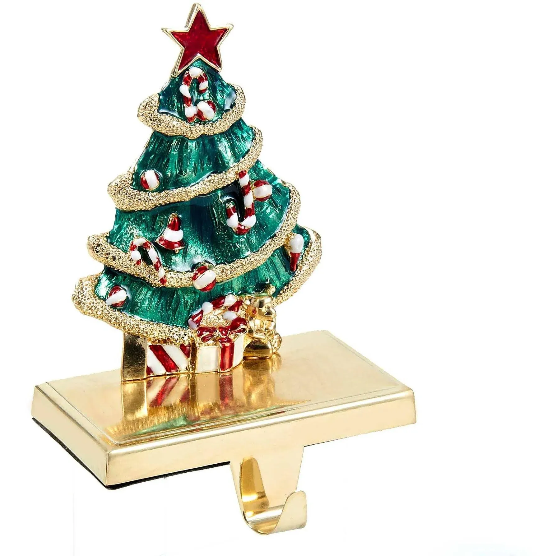 Kurt Adler Zinc Christmas Tree Stocking Holder