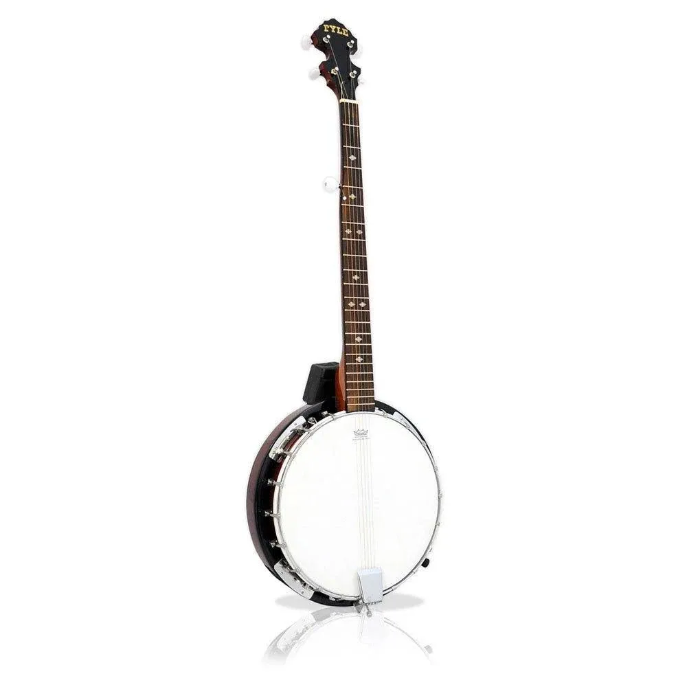  5-String Geared Tunable Banjo with White Jade Tune Pegs &amp; Rosewood Fretboard 