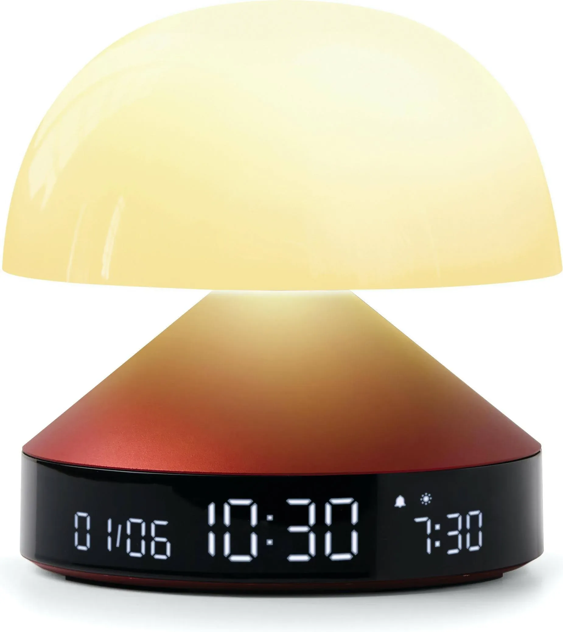 Lexon Mina Sunrise Alarm Clock in Dark Red Brookstone