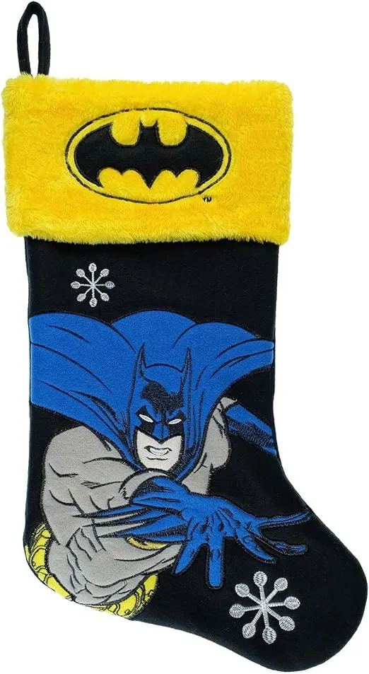 DC Comics Batman Applique Holiday Stocking 20"