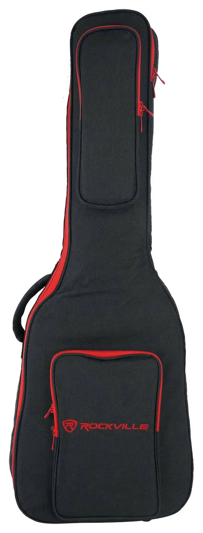 Rockville EGB25 EGB25-RD Electric Guitar Gig Bag with Neck Pad + Secure Strap