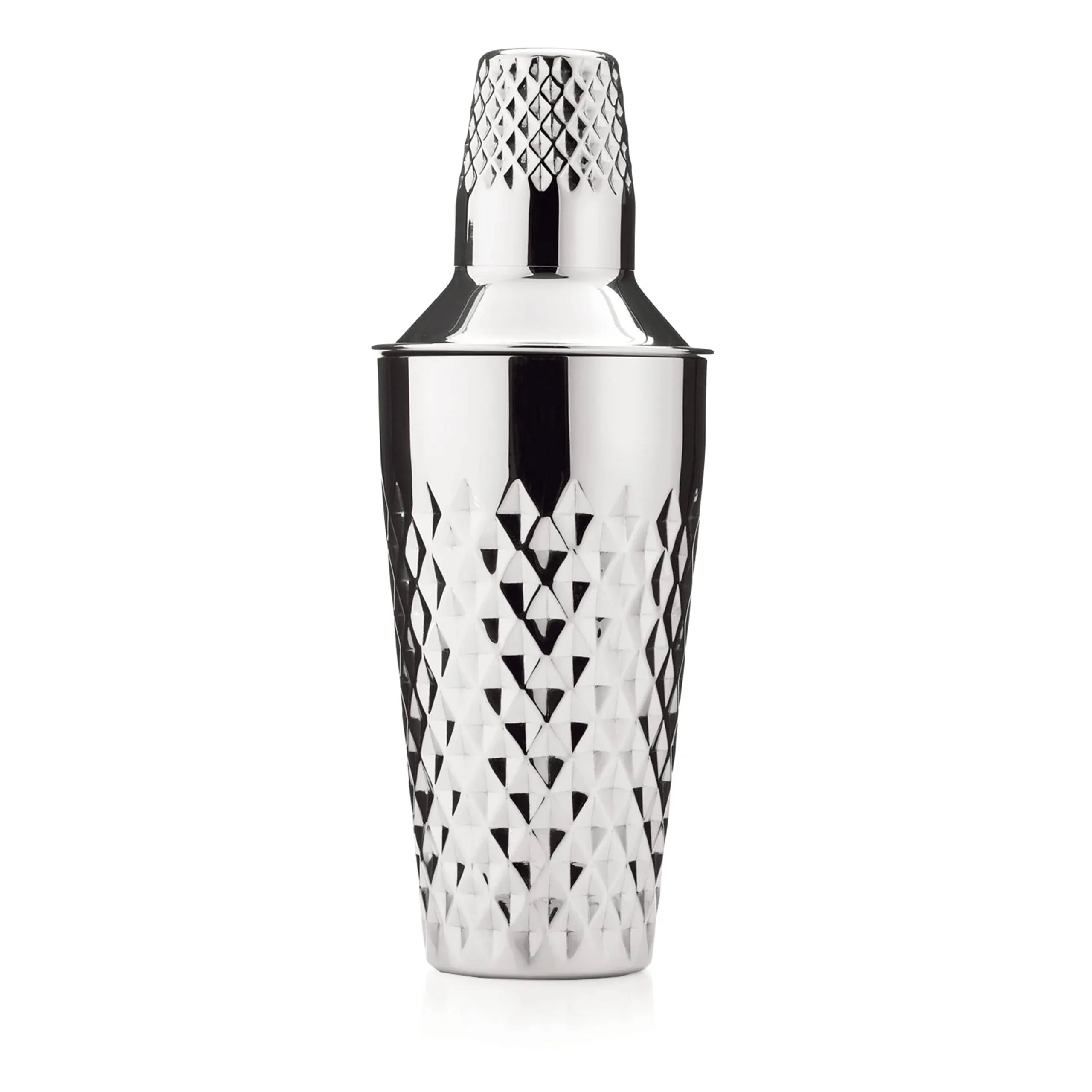 Viski Admiral Stainless Steel Facetad Cocktail Shaker