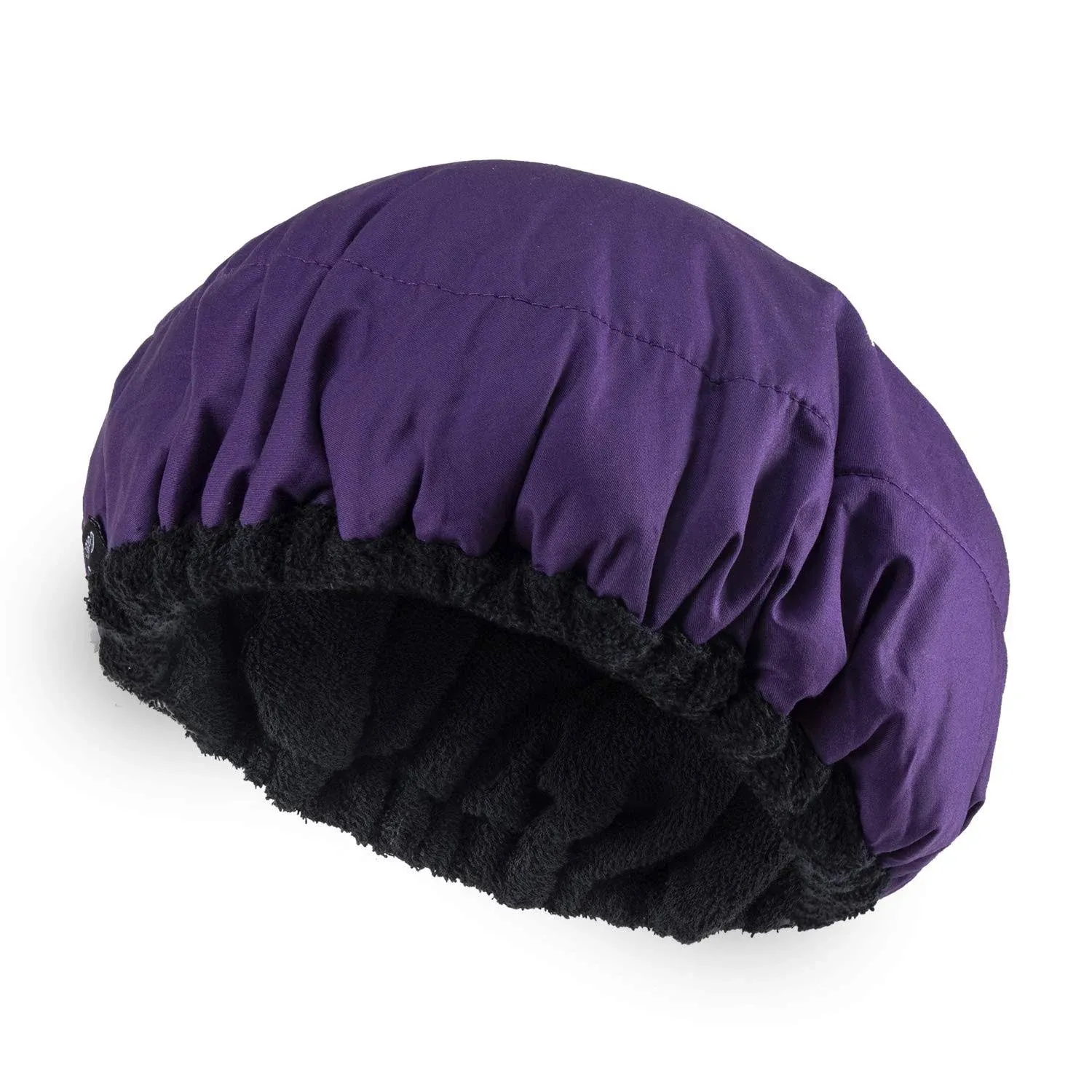 Deep Conditioning Microwavable Heat Cap for Steaming Hair Styling and Treatment, Haircare Therapy (Purple)