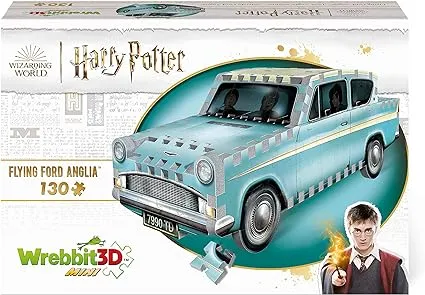 Wrebbit 3D Harry Potter Flying Ford Anglia Jigsaw Puzzle - 130 Pieces