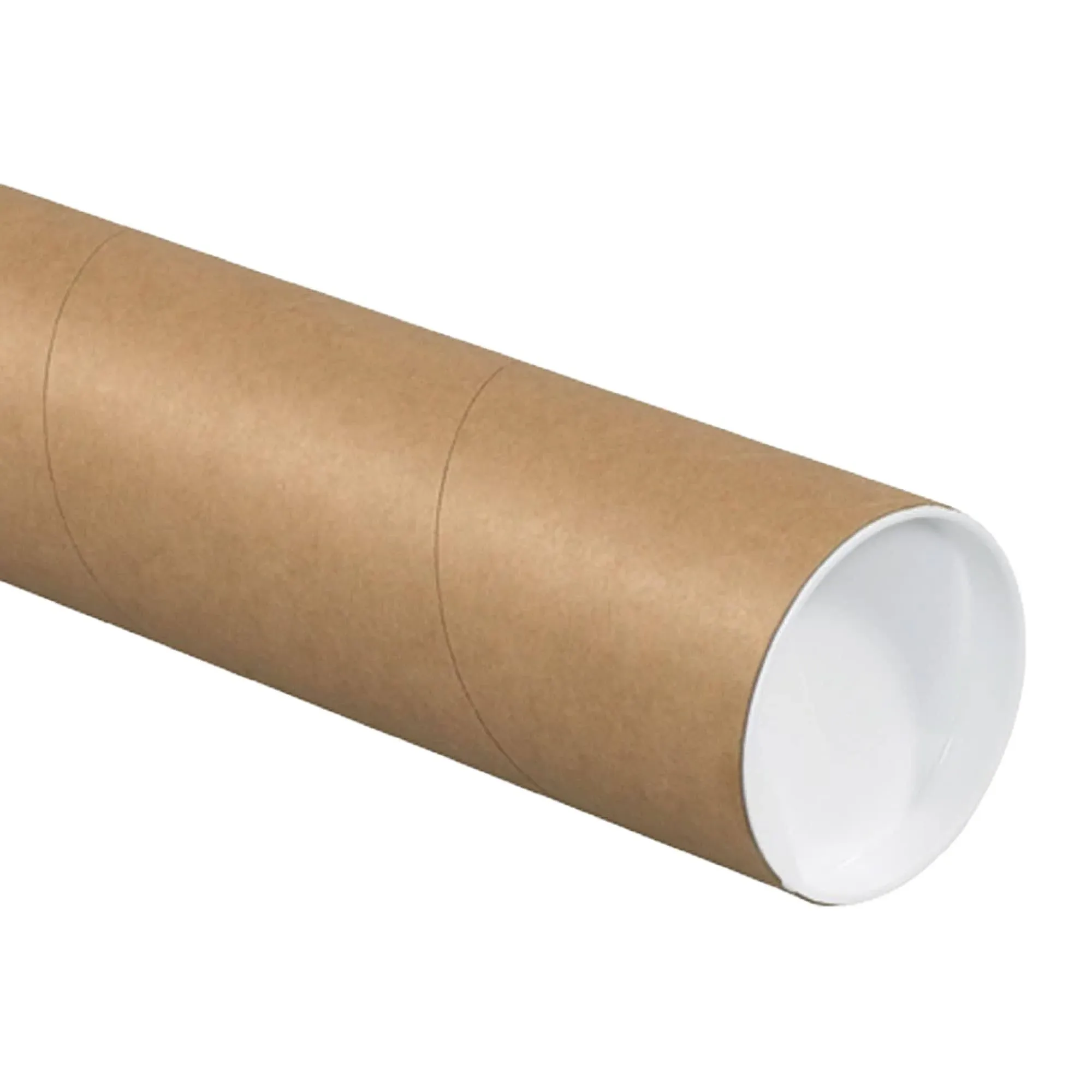 ProLine 4 x 36", .080" thick Kraft Heavy-Duty Mailing Shipping tubes with End Caps (1)