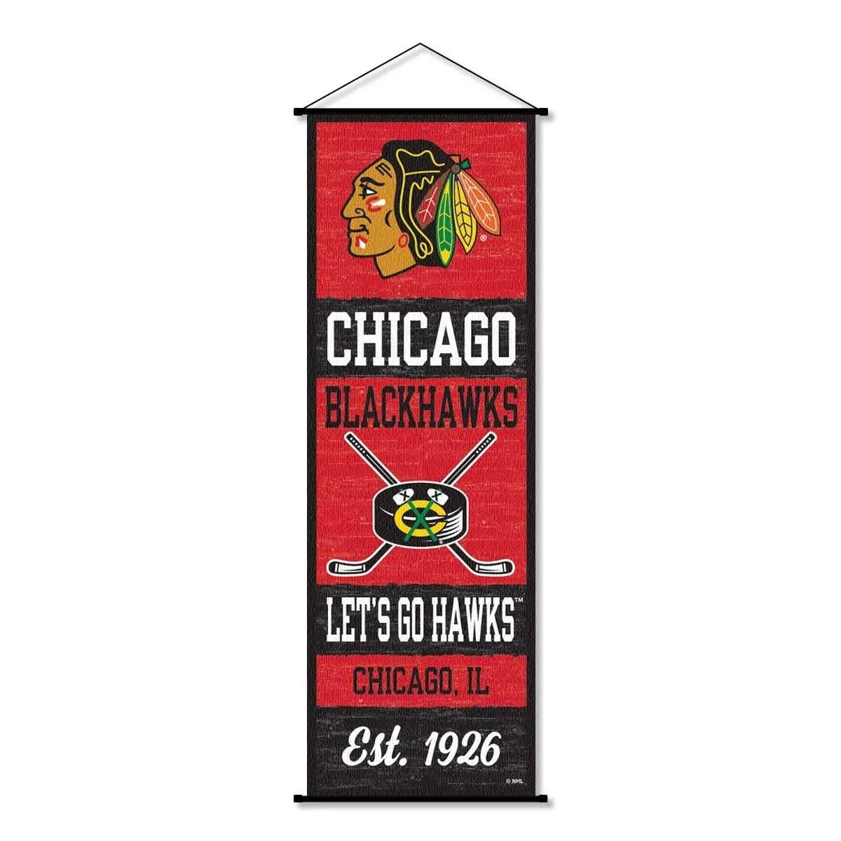 Chicago Blackhawks Room Banner Poster Art Canvas