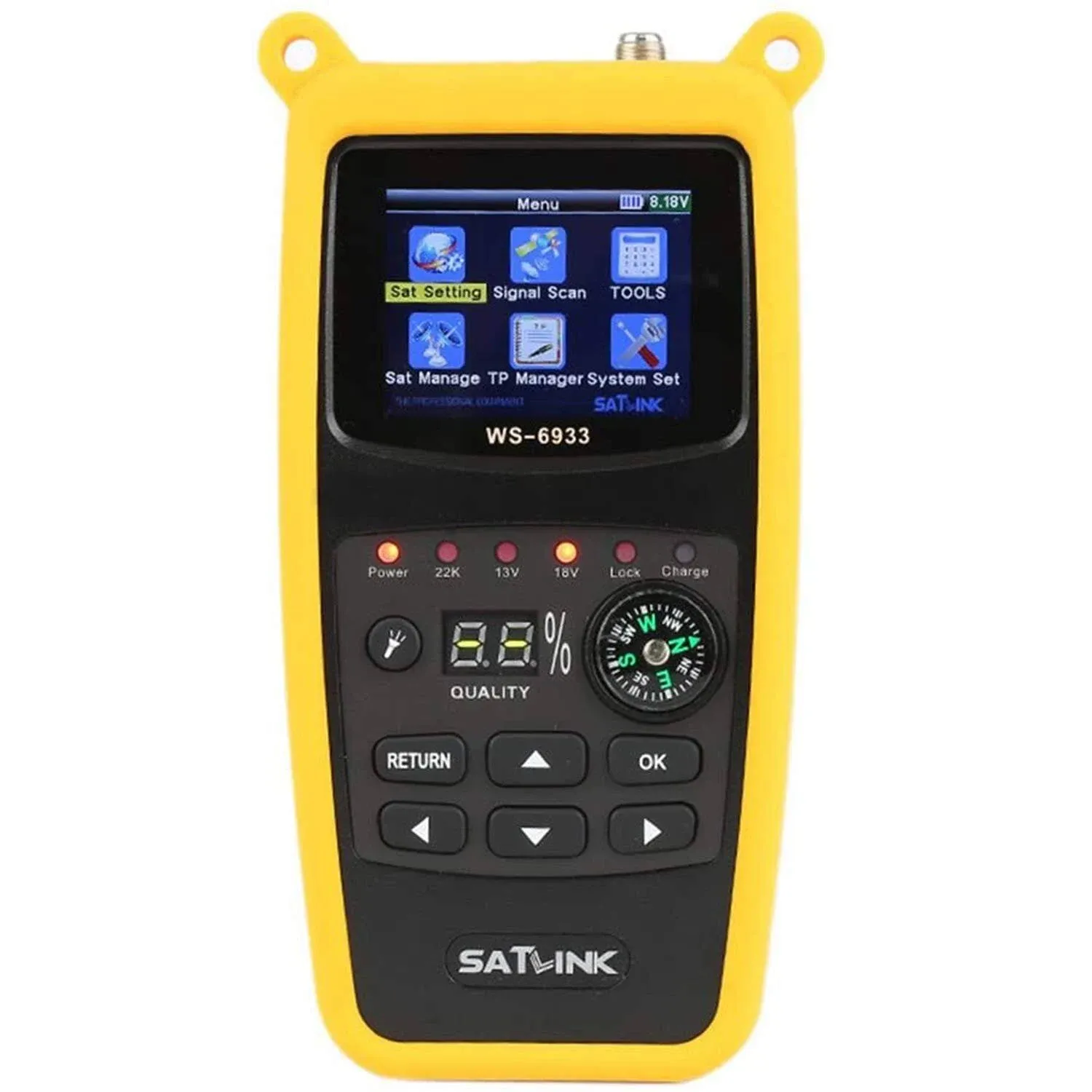 WS-6933 DVB-S2 FTA C&KU Band Digital Satellite Meter Finder with Compass