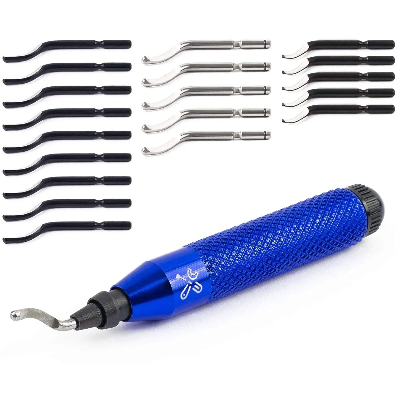 Deburring Tool Kit with 20 High-Speed-Ste<wbr/>el Blades Edge Burr Remove for Metal PV